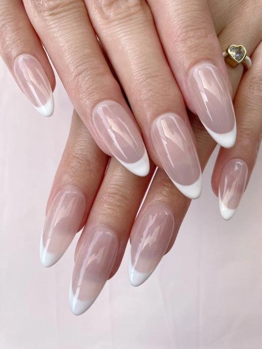 French Almond Manicure