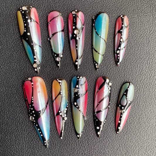 Colorful Streamer Fingertips