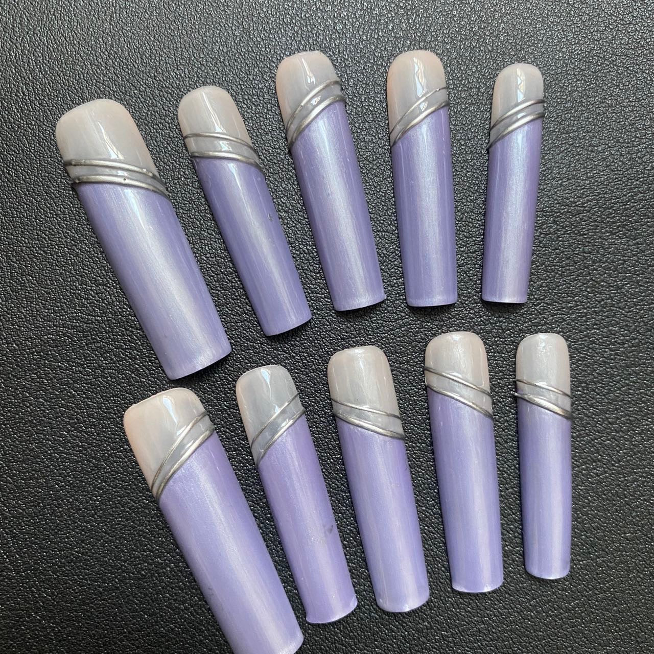 Purple Silver Gradient