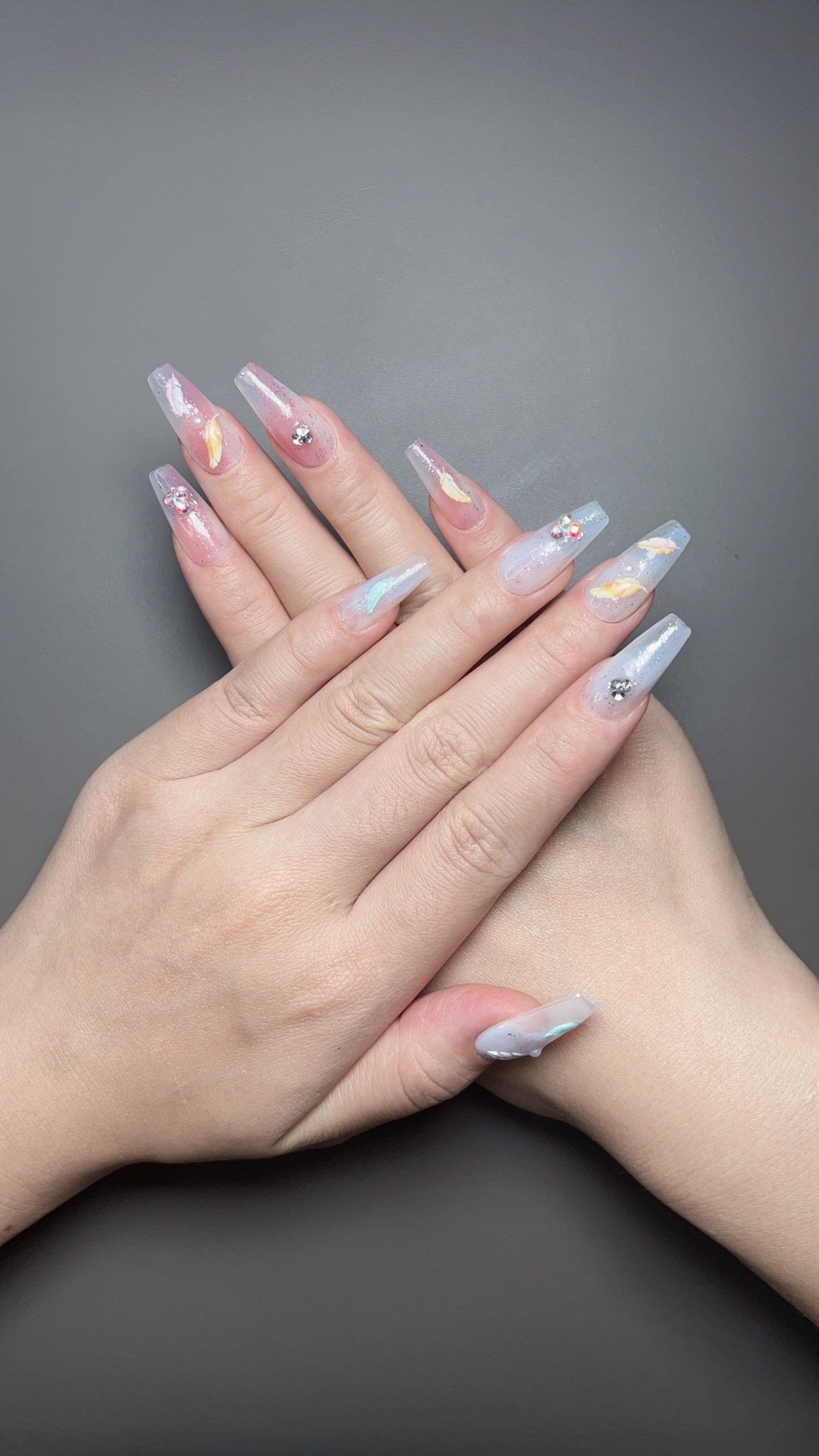 French Feather Nail